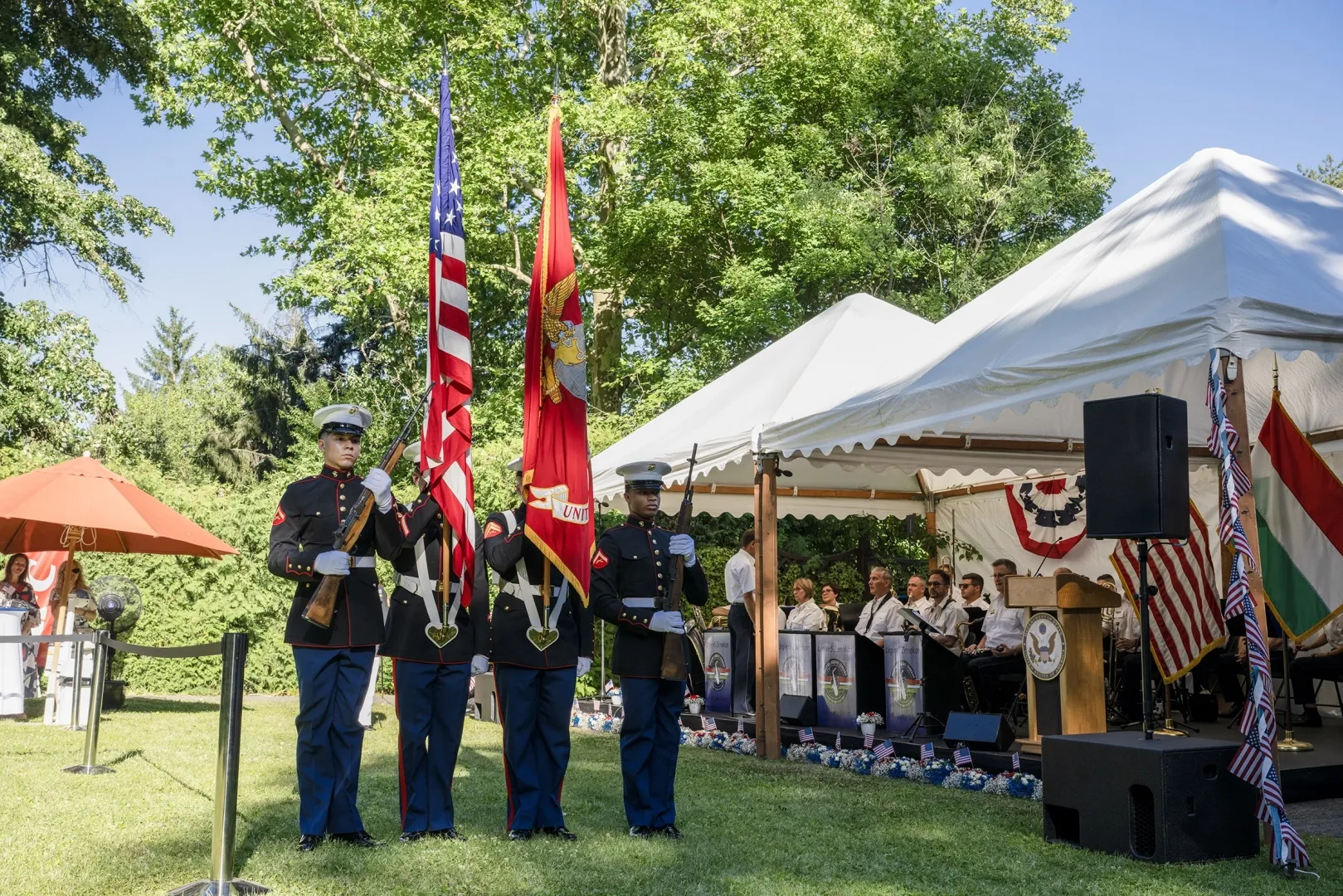 Photos from the Independence Day reception. (Photo: Public Diplomacy Section at the U.S. Embassy Budapest)